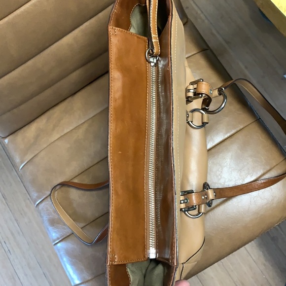 Vintage Coach Tan Leather Tote bag - Picture 3 of 15